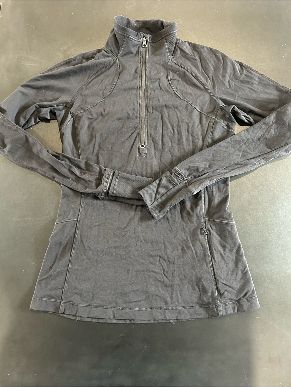 Black Quarter-Zip Athletic Pullover
